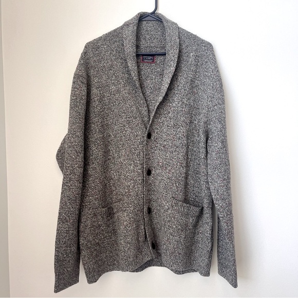 Untuckit Emeric Donegal Lambswool Button Up Cardigan Size XL - Picture 1 of 11